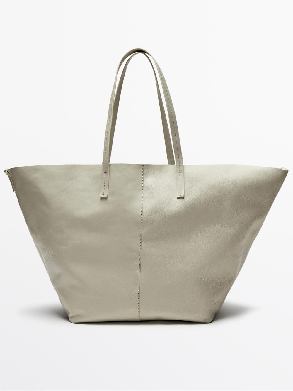 Massimo Dutti leather Tote Bag